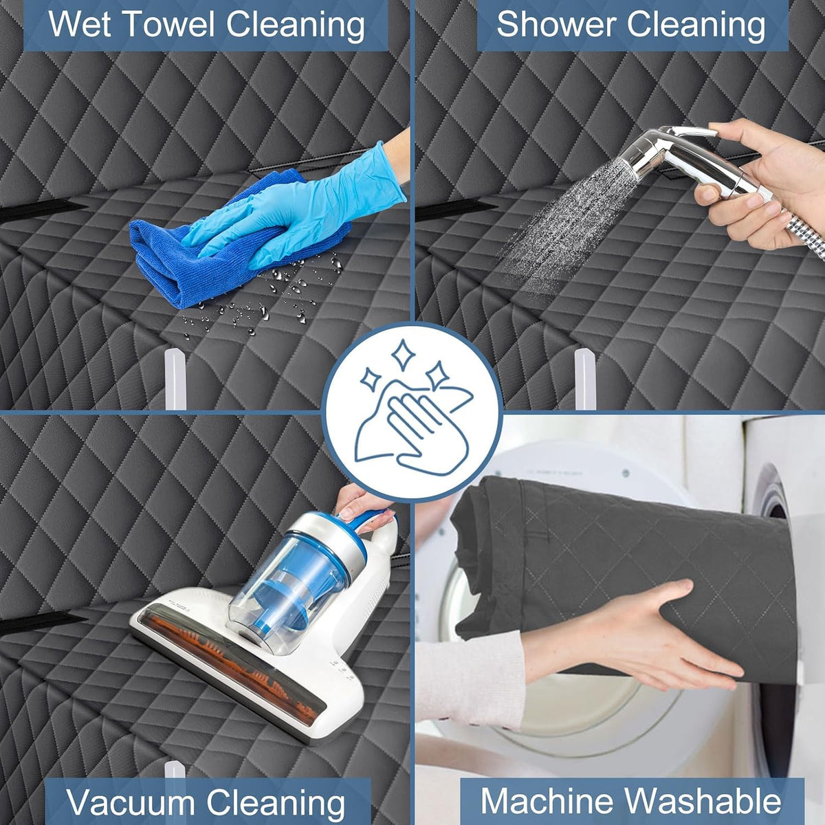 Waterproof Dog Backseat Cover for Cars, Non-Slip Pet Seat Protector, Grey