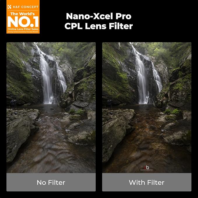 K&F CONCEPT 43mm Circular Polarizers Filter Super Slim