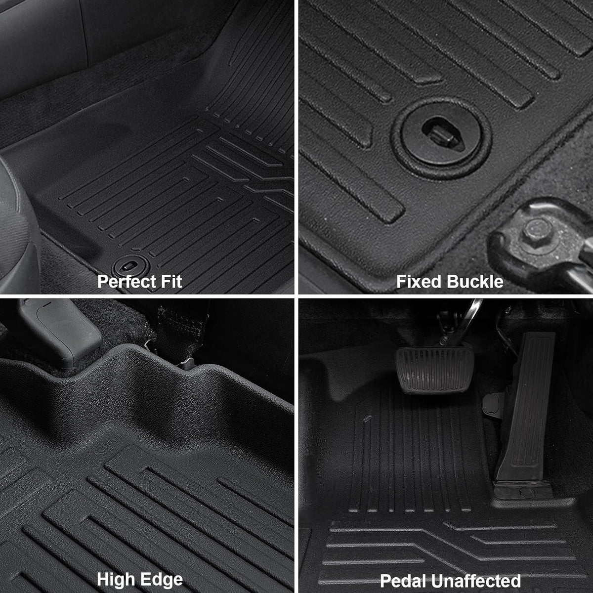 Floor Mats Set for 2022-2025 2026 Hyundai Tucson Gas (Not fit Hybrid), Full Coverage All Weather Floor Mats Cargo Mat with Backrest Protectors & Door Sill Guards for Tucson Accessories