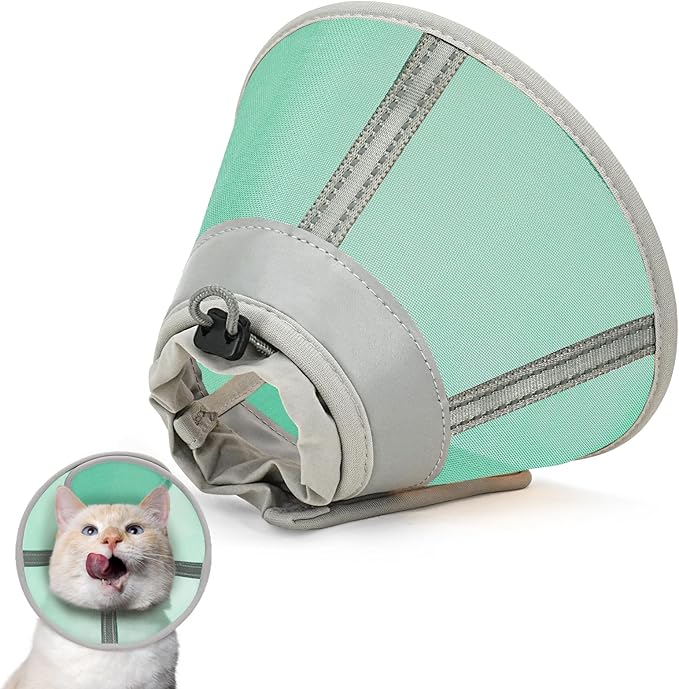 Cat Cone Collar Soft, Cat Recovery Collar for Large Medium Small Cats Kittens, Pet Cone Alternative After Surgery
