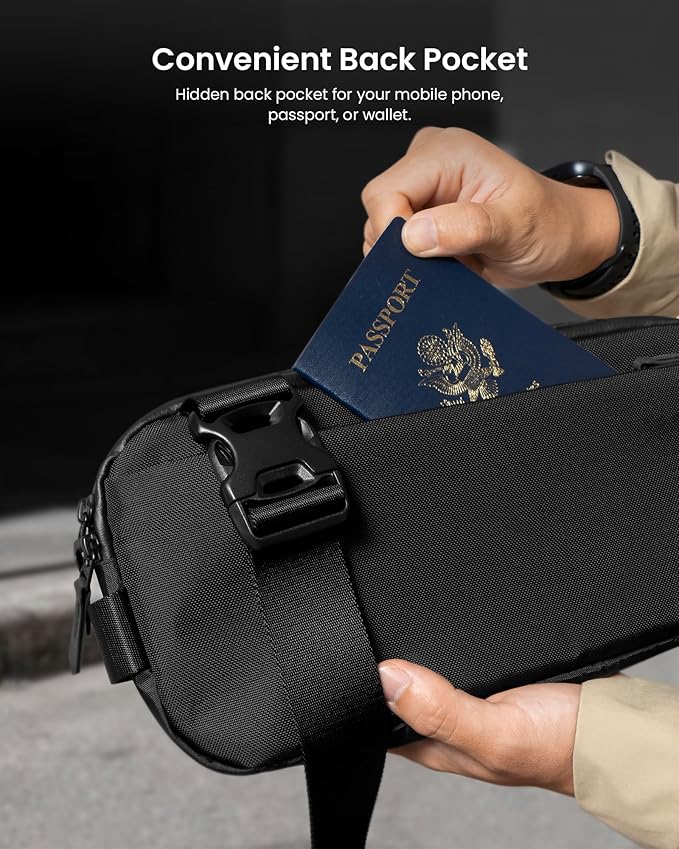tomtoc Compact EDC Sling Bag 3L-10L, Minimalist Crossbody Bag Chest Shoulder