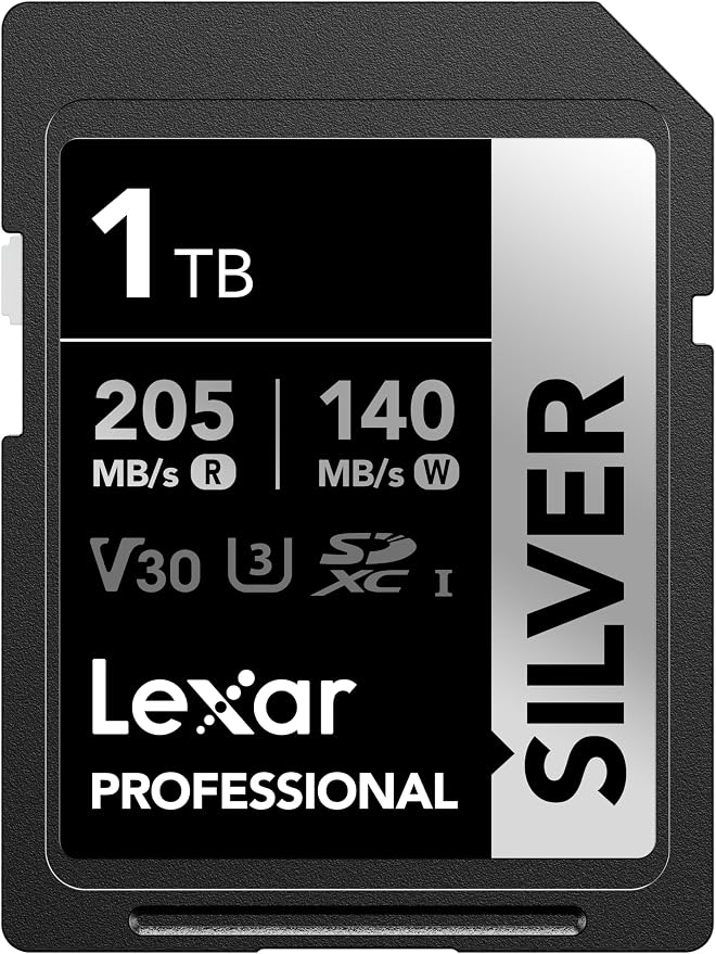 Lexar 1TB Professional Silver SD Card,