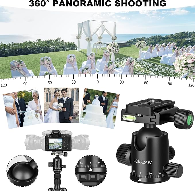 80/85 inches Heavy Duty Tripod for Camera and Phone, DSLR Binoculars Spotting