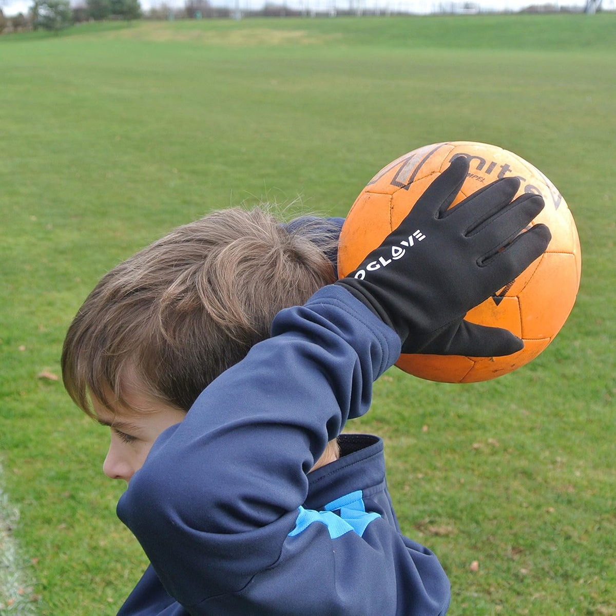 OGLOVE Kids Waterproof Soccer Gloves - Thermal Youth Sports Gloves with Anti-Slip Grip & Touchscreen