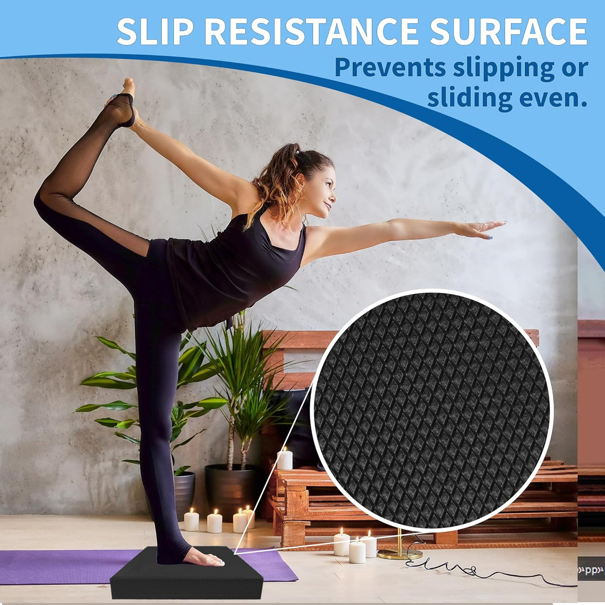 Skiennix Professional Foam Balance Pad - Large Stability Board for Physical Therapy & Rehabilitation