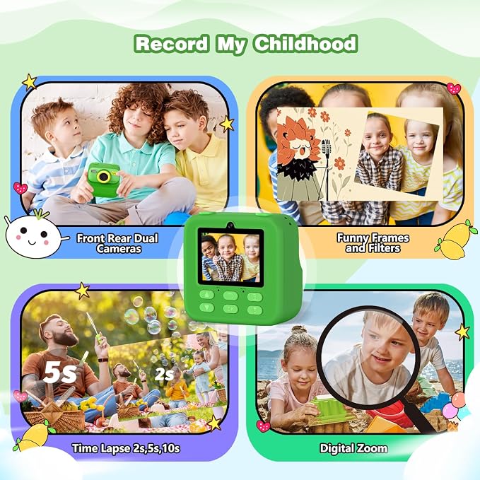 masterbee Kids Camera Instant Print Photo, Birthday Gifts