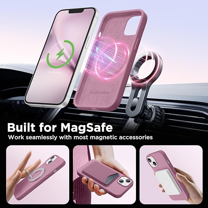 GolbinBox Magnetic for iPhone 13 Case & iPhone 14 Case, Compatible