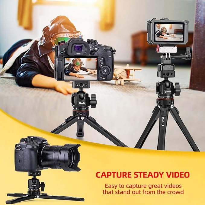 Zeadio Heavy Duty Metal Tripod Kit:
