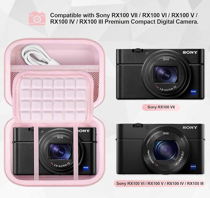 Lacdo Camera Carrying Case for Sony RX100 VII/ RX100 VI/ RX100 V/ RX100 IV/