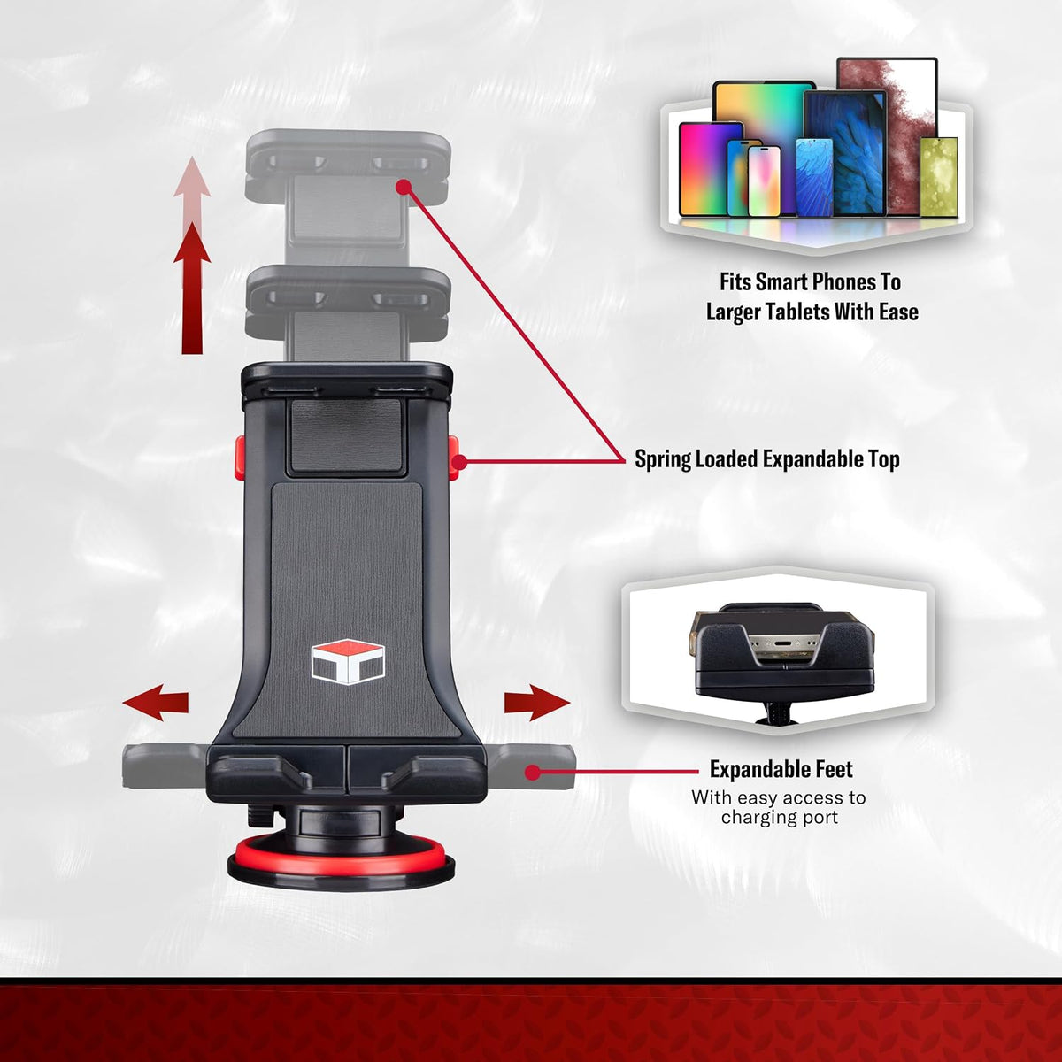 Tuff Tech Super Stick Car Phone Mount for Windshield or Dashboard