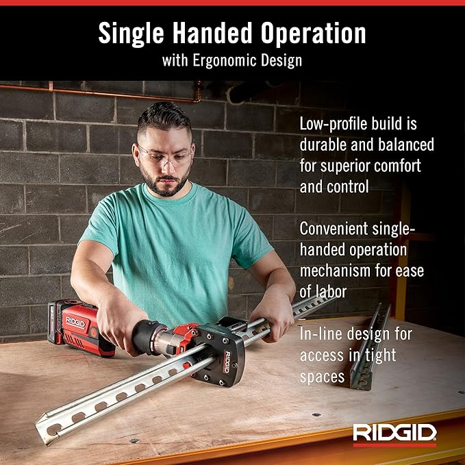 RIDGID 67223 Model RP 351 ProPress Standard Press Tool, Pressing Tool with Bluetooth Connectivity and LED Interface