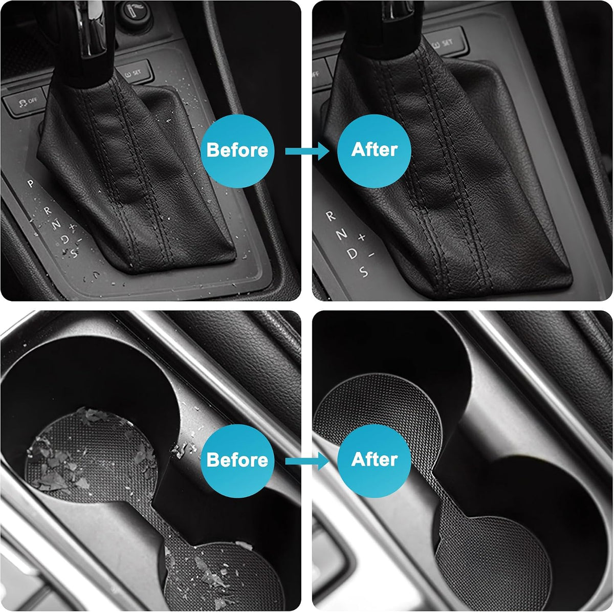 FiveJoy Car Cleaning Gels, 4-Pack Universal Auto Detailing Tools Car Interior Cleaner Putty, Dust Cleaning Mud for PC Tablet Laptop Keyboard, Camera, Printers, Calculator - 320g (2.8oz/pcs)