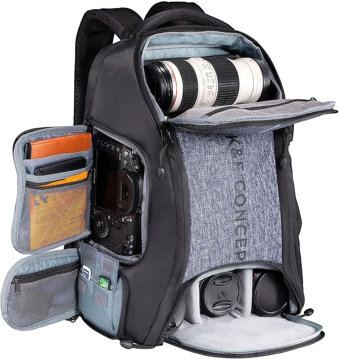 K&F CONCEPT Camera Backpack, 25L Large Capacity Camera Bag