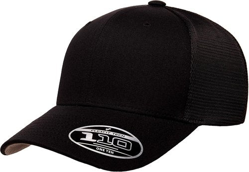Flexfit Men's Trucker Cap - Alpha Black | Stylish One-Size Design for Ultimate Comfort