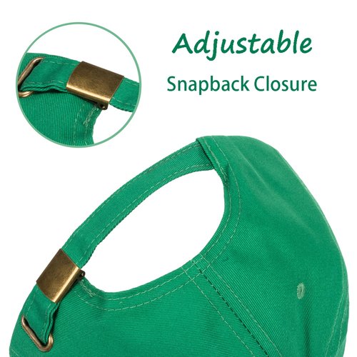 Green-4-Leaf-Clover Baseball-Cap for Men-Women - St Patrick's Shamrock Outdoor Sun Hat Breathable Sport Golf Peaked Hat