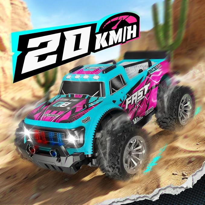 Remote Control Car, 2WD Off-Road RC Cars, 20 KM/H All-Terrain Rc Truck