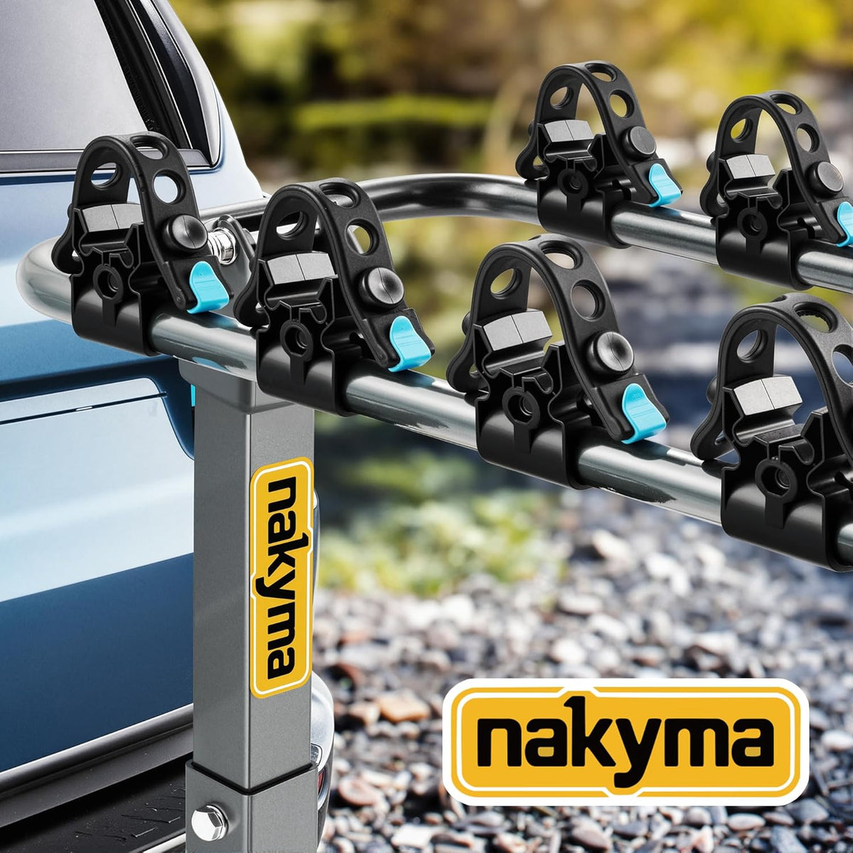 Upgraded Hitch Bike Rack - 4-Bike Carrier for Car, SUV, Truck & RV | 240LBS Max Load, High-Strength Double Arms