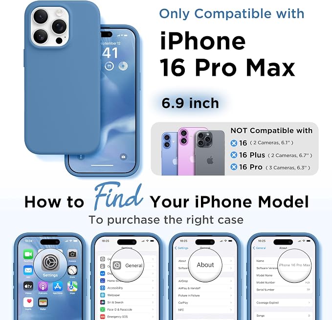 GolbinBox Magnetic for iPhone 16 Pro Max Case, Compatible