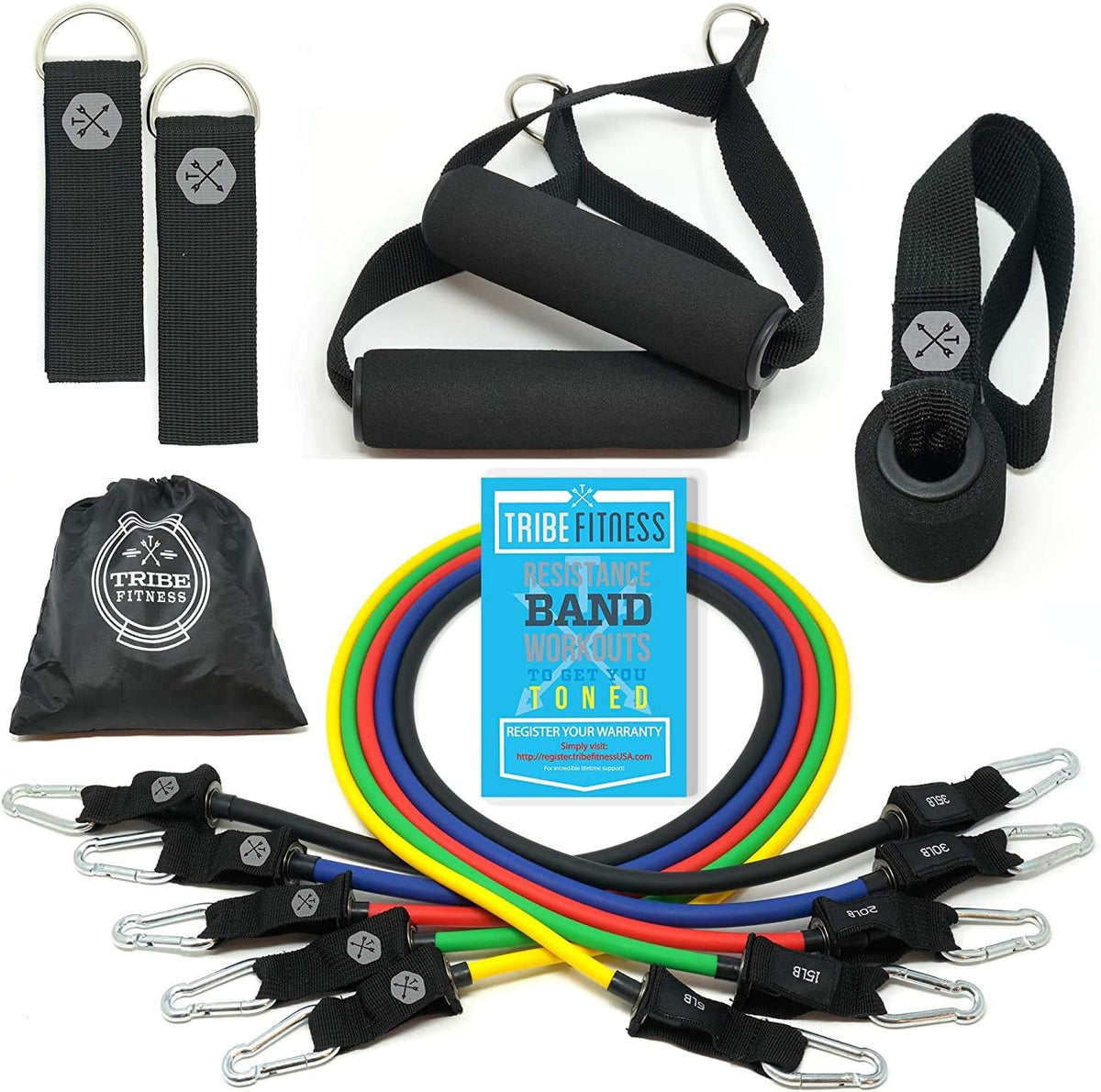 Skiennix Resistance Bands Set - Versatile Fitness Bands for Strength Training & Physical Therapy | Multi-Color Options