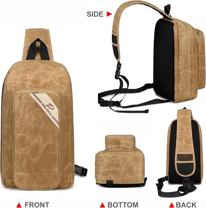 Padwa Lifestyle Khaki Crossbody Camera Bag