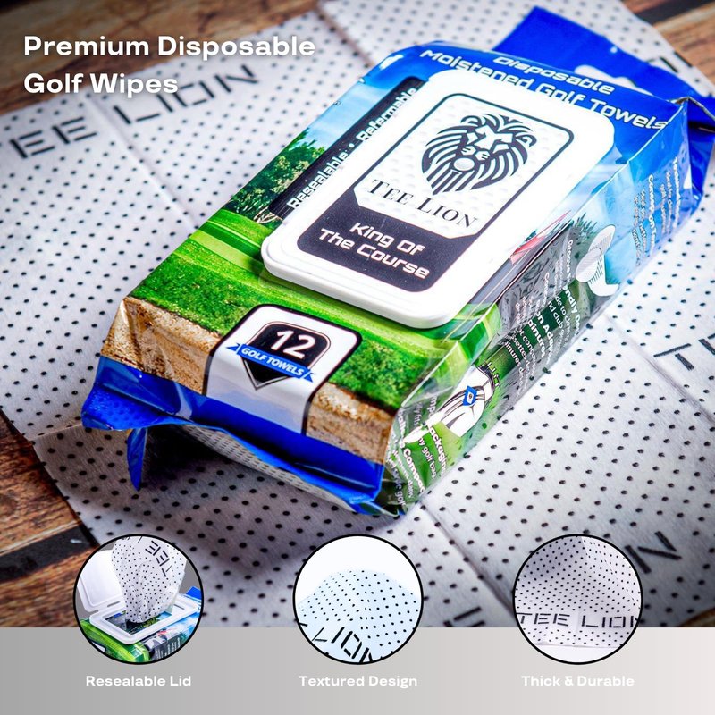 TeeLion Golf Towels are The Easiest and Most Convenient Way to Keep Your Clubs and Golf Balls Clean, from The First tee to The Final Hole. Designed as a moistened Disposable Towel