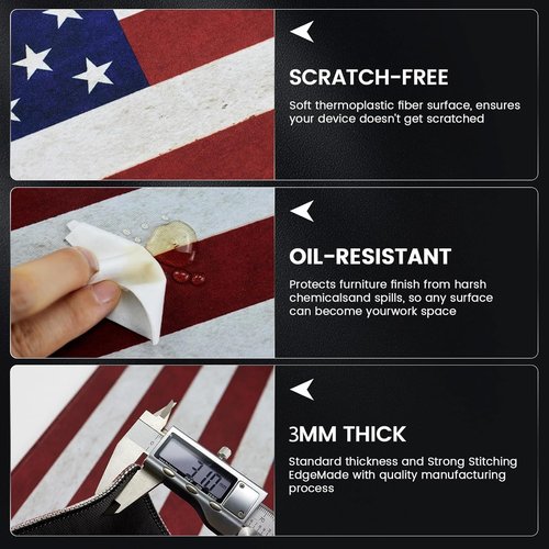 24”x12” Pistol Cleaning Mat by [Brand Name] - Oil Resistant, Non-Slip Design with 100PCS 6” Cleaning Swabs