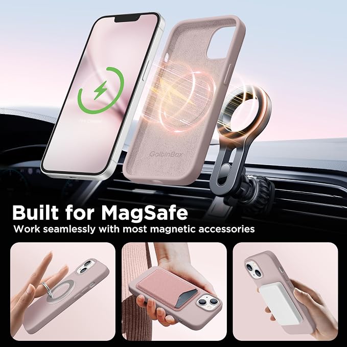 GolbinBox Magnetic for iPhone 13 Case & iPhone 14 Case, Compatible
