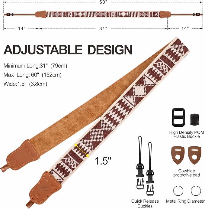 Padwa Lifestyle Diamonds Camera Strap