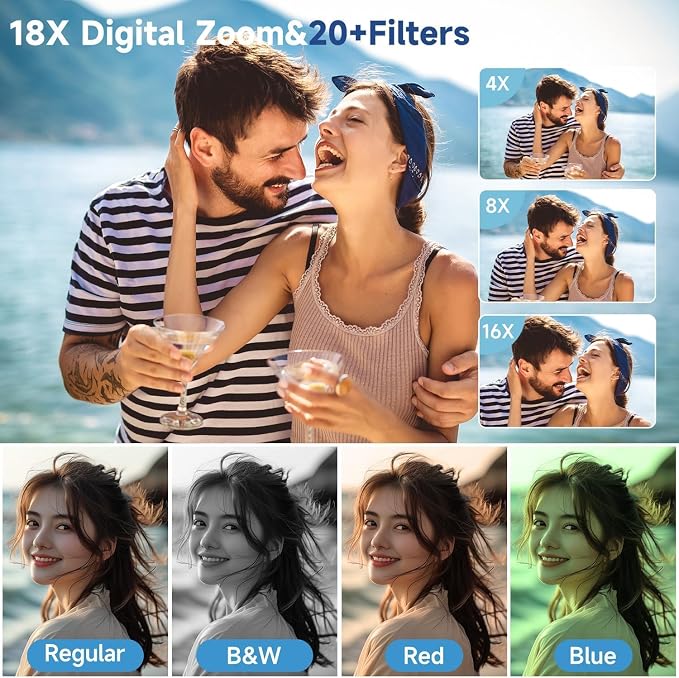 Digital Camera 4K for Photography, 50MP Vlogging Camera for YouTube Video