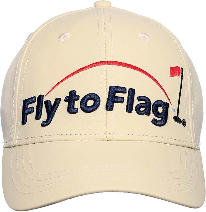 Premium Beige Golf Cap, 3D Embroidered Logo, one Size fits All, Absorbent Band.