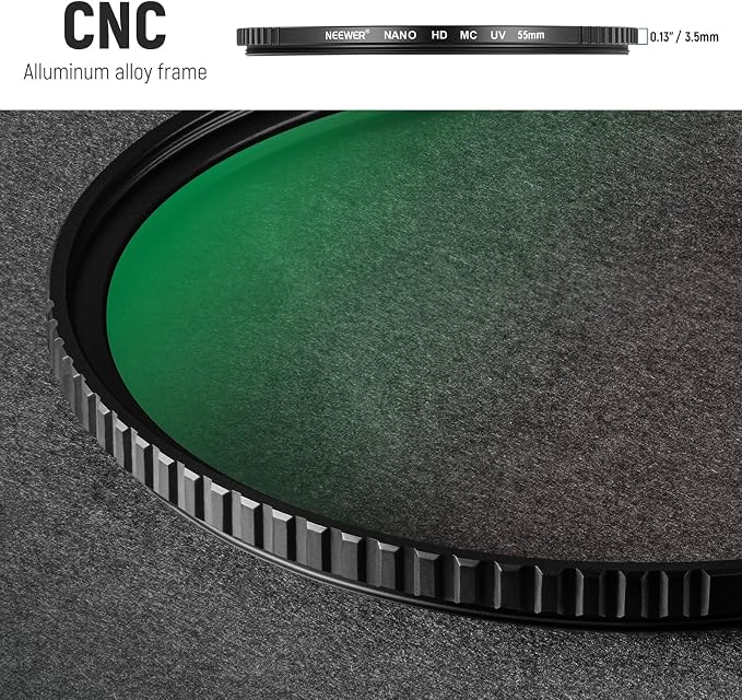 NEEWER 55mm MC UV Protection Filter 24 Layer Multi Resistant Nano Coatings/HD