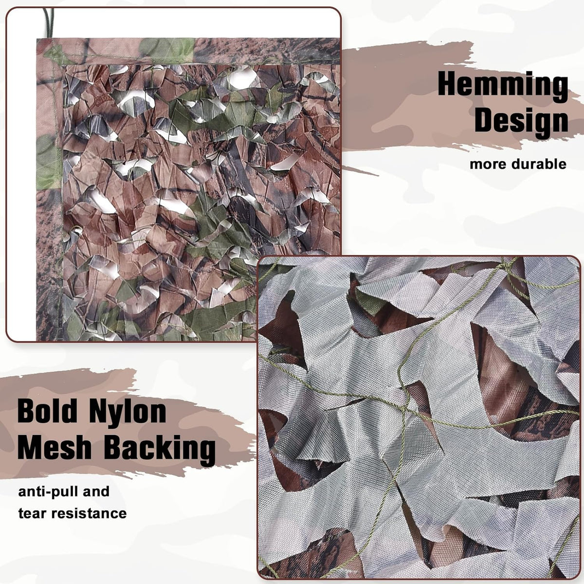 Skiennix Camouflage Netting - Versatile Sunshade Tarp for Hunting & Military-Themed Events | 20x20, 10x20, 10x10 Sizes