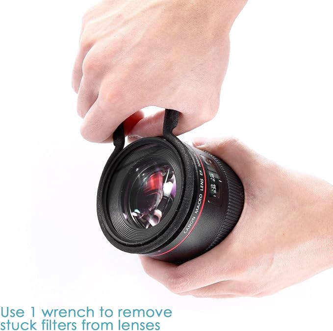 Neewer® Rubber-Coated Metal Camera Lens Filter Remover Wrench Set Kit, Fit