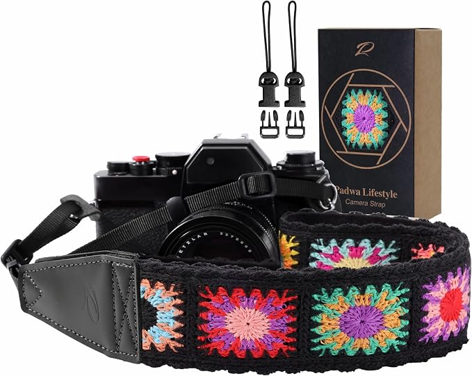 Padwa Lifestyle Colorful Crochet Camera Strap