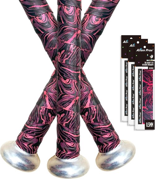 **ALIEN PROS Bat Grip Tape - 0.5MM Precut Baseball Grip Tape for Pro Feel - Perfect Replacement for Old Bats**