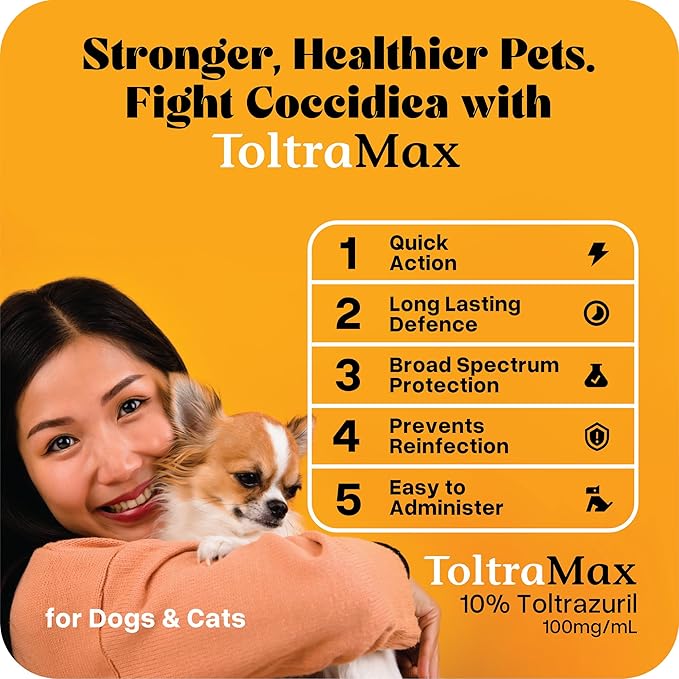 Toltrazuril 10.0% for Horses, Dogs, Cats, 1/2 Gallon, for Non-Food Chain Animals, Chicken