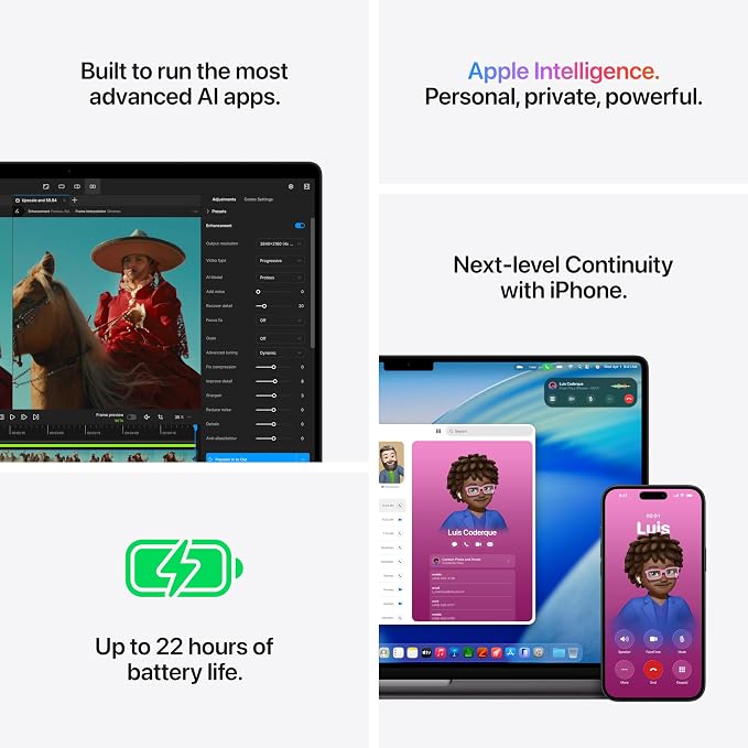 Apple 2026 MacBook Pro Laptop with Apple M5 Max chip with 18-core CPU and 40-core GPU: Built for AI, 16.2-inch Liquid Retina XDR Display, 48GB Unified Memory, 2TB SSD, Wi-Fi 7; Space Black