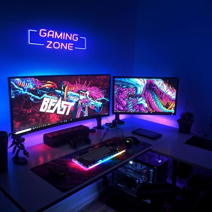Kavaas Game Zone Neon Signs for Gaming Room Decor