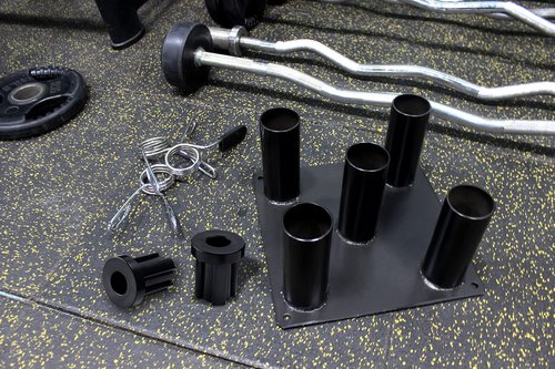 Eapele Barbell Storage Olympic Bars Holder 5 Bars