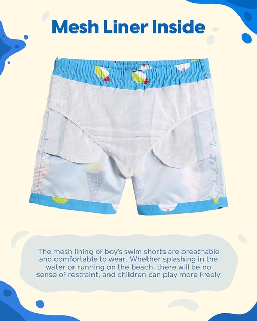 Maamgic Boys Swim Trunks - Stylish Toddler Bathing Suit Shorts | Comfortable & Quick-Dry Design