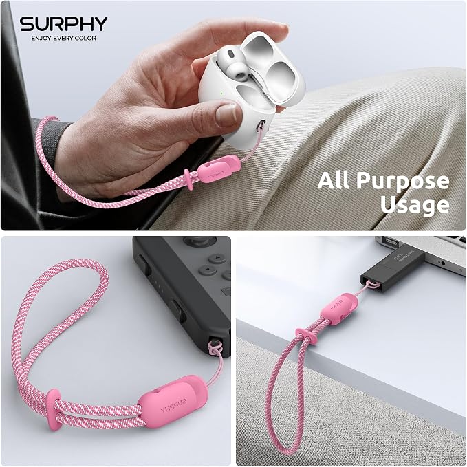 SURPHY 2 Pack Phone Lanyard for Cellphone Case, Phone Wrist Strap for Case