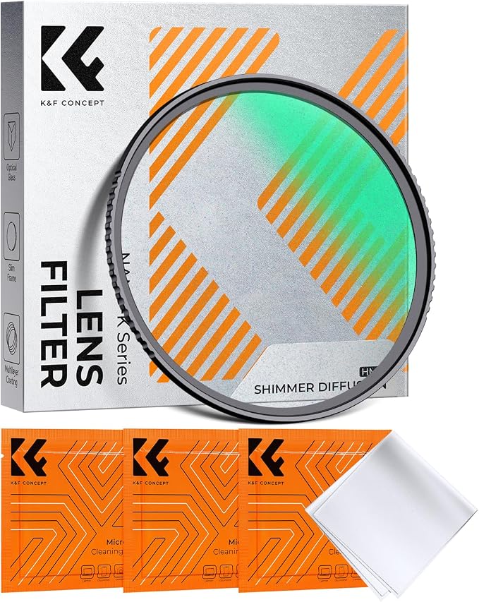 K&F CONCEPT 77mm Shimmer Diffusion 1 Filter Optical Glass 18 Multi-Coated