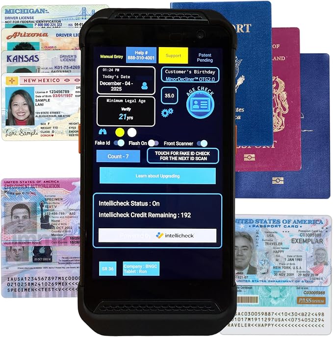 Portable ID & Passport Scanner for Bars, Clubs & Retail | Verifies Age &