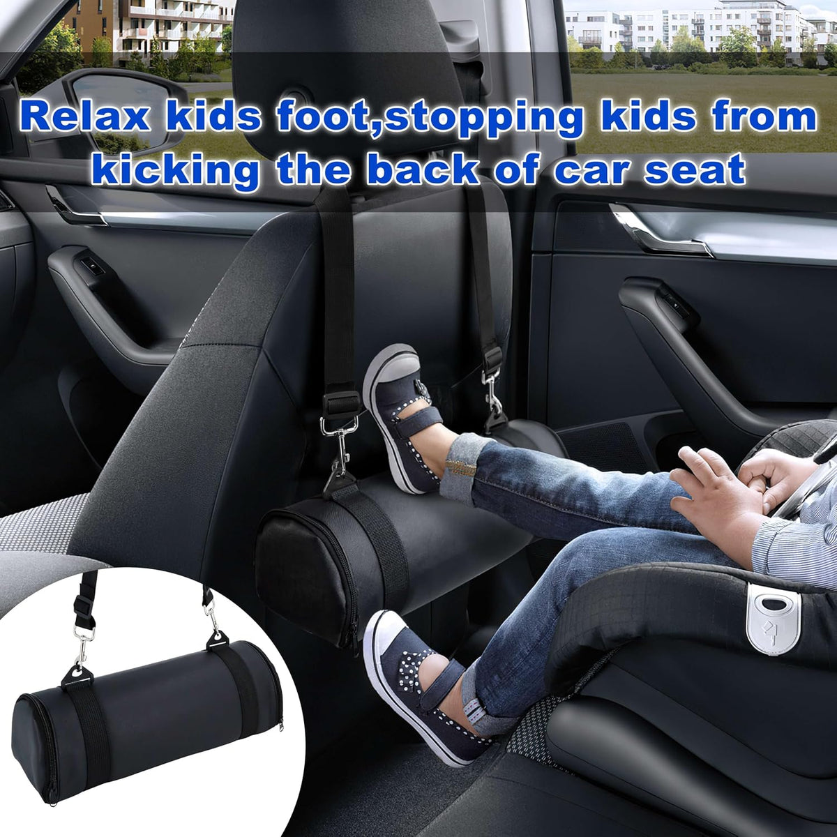 Car Seat Foot Rest for Kids, Toddler Booster Seat Leg Rest Support