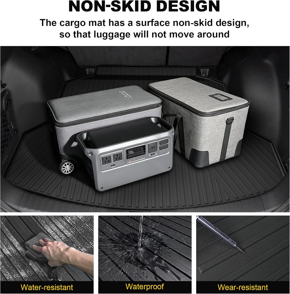 Floor Mats & Cargo Liner Fit for Honda CR-V 2012-2016 LX, SE & EX | All Weather TPE Custom Fit Floor Liner,1st & 2nd Row & Trunk Liner Full Set, Black (Not Fit EX-L & Touring Models)