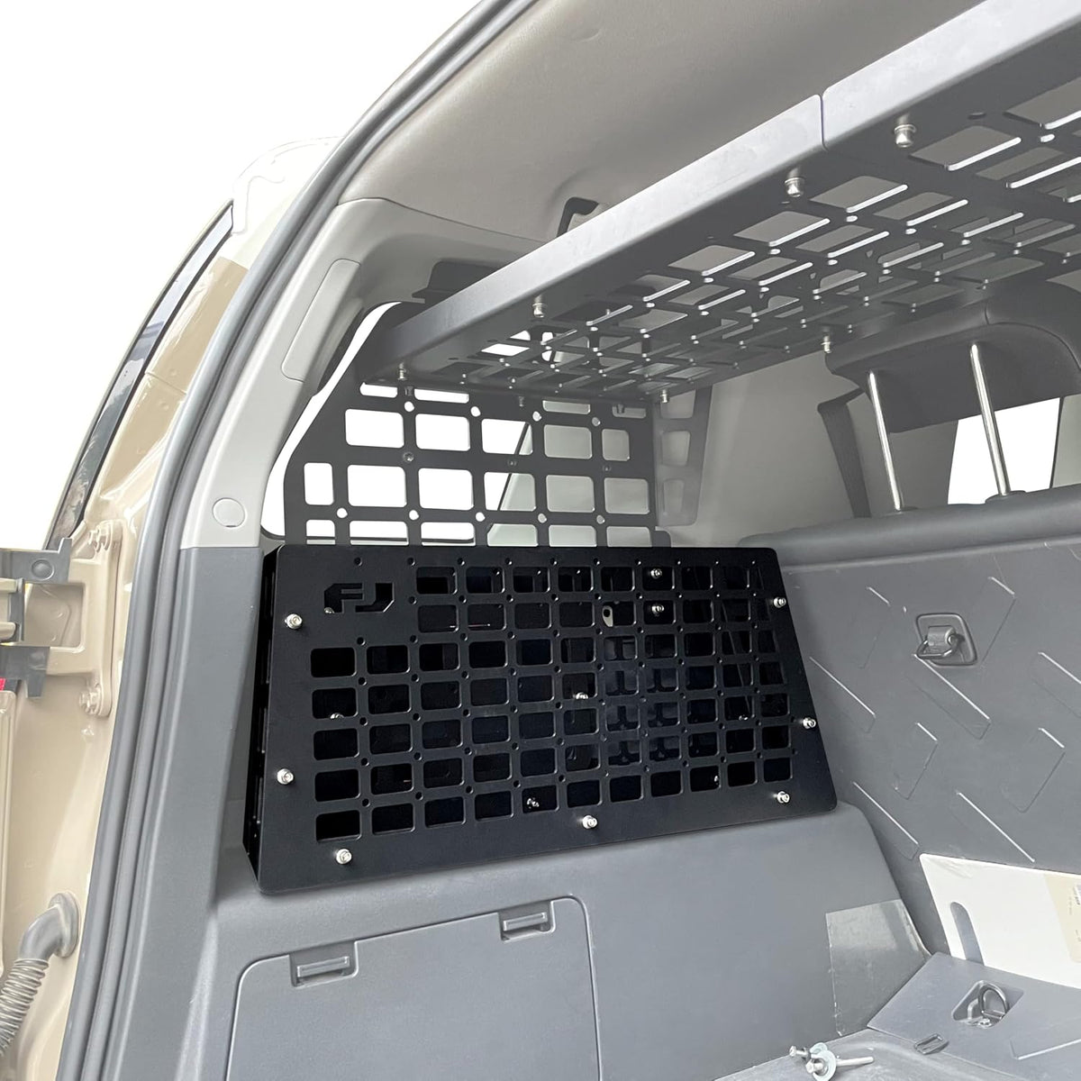 HIGH FLYING for Toyota FJ Cruiser (XJ10) 2007-2022 MOLLE Panel Storage Basket Trunk Shelf Organizer Interior Rear Cargo Racks Holder (Driver Side Storage Box)