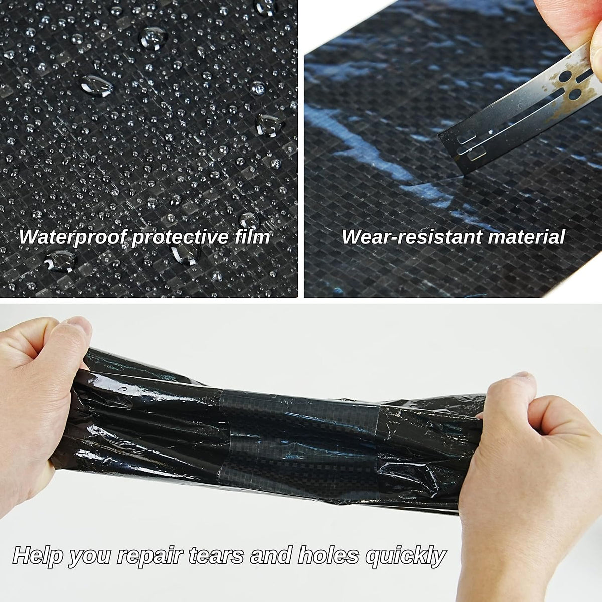 CHUANGSEED Underbelly Tape 6 Inch x 50 Feet - Heavy Duty Automotive Underbody Repair Tape, Waterproof & Durable, Perfect for Car, Truck, Boat & RV Protection, Weather-Resistant, Easy to Apply