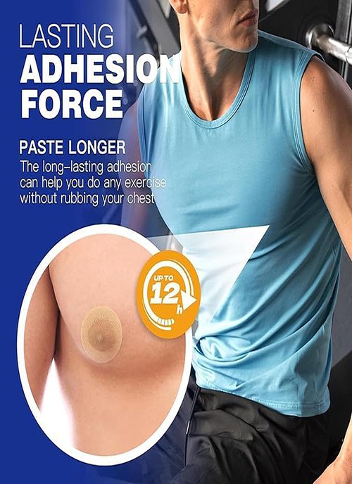CISOOTI 100 Pairs (200 Pieces) Men's Sports Nipple Cover, Nipple Covers for Running Men No Show Protection Men,Nipple Tape Guards for Runners,Anti Chafing Marathon Use- Beige White