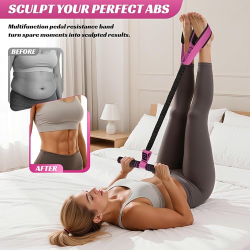 HOXWC Multifunction Resistance Band - 50LBS Thickened Bands for Core, Arms, and Legs | Portable Workout Equipment