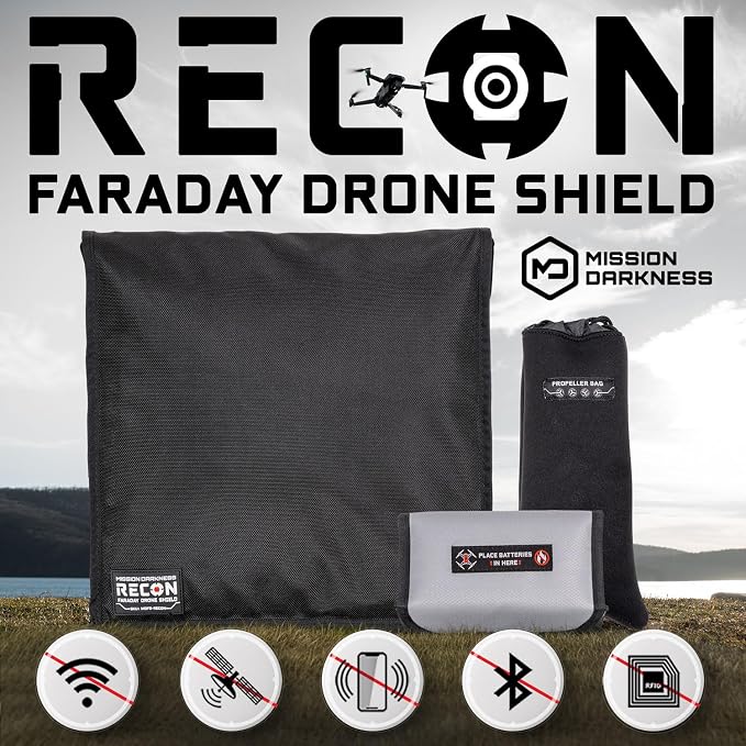 Mission Darkness Recon Faraday Drone Shield // Military-Grade RF Shielding